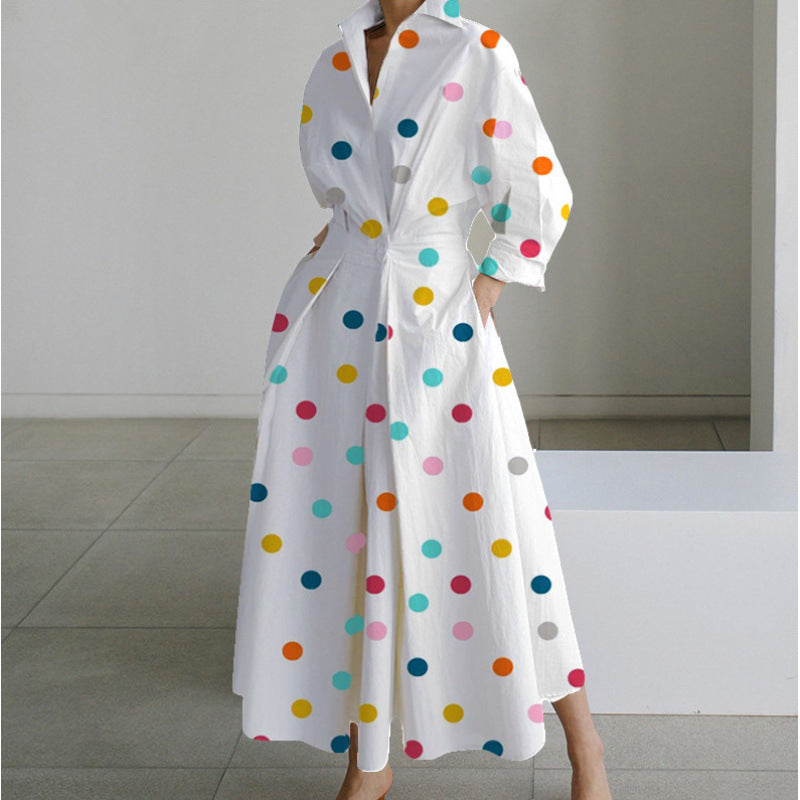 Classic elegant relaxed maxi dress for women | Sofer -4