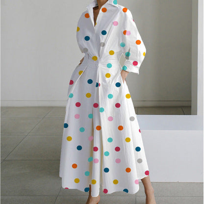 Classic elegant relaxed maxi dress for women | Sofer -4