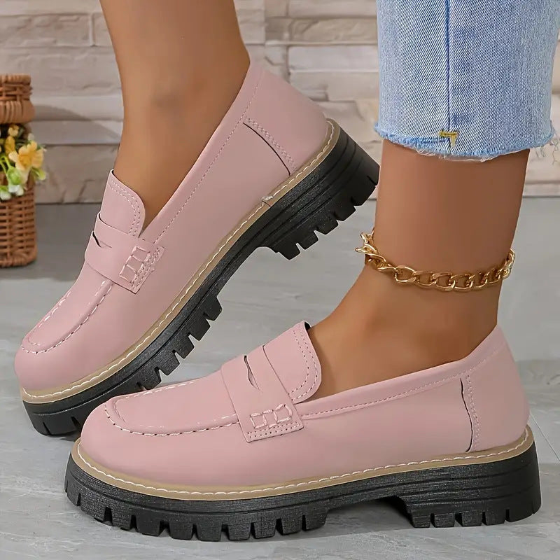 Classic elegant slip-on loafers for women | Fana -5