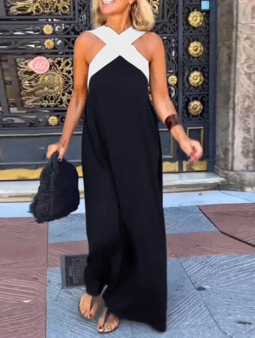Elegant flowy relaxed dress for women | Delphine -8