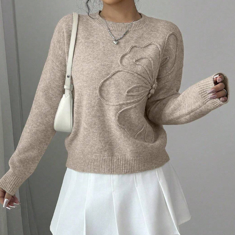 Classic soft relaxed jumper for women -1