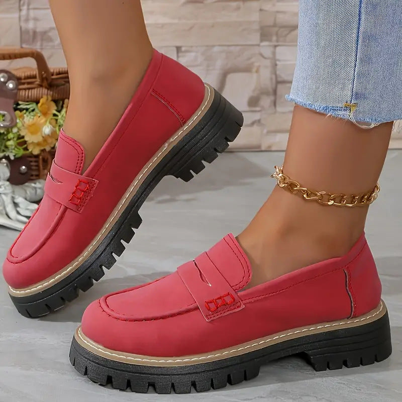 Classic elegant slip-on loafers for women | Fana -6