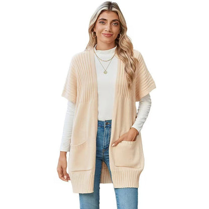 Relaxed knit ribbed cardigan for women | CASSAVA -3