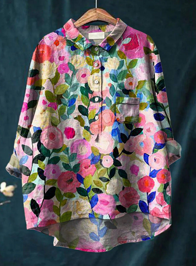 Elegant everyday relaxed blouse for women | Anita -2