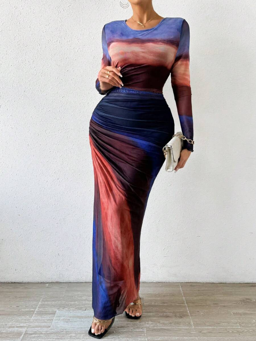 Flowy everyday relaxed maxi dress for women | Torina -2