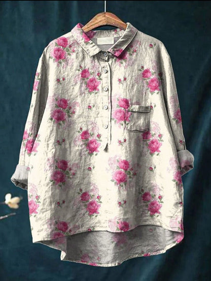Elegant everyday relaxed blouse for women | Anita -6