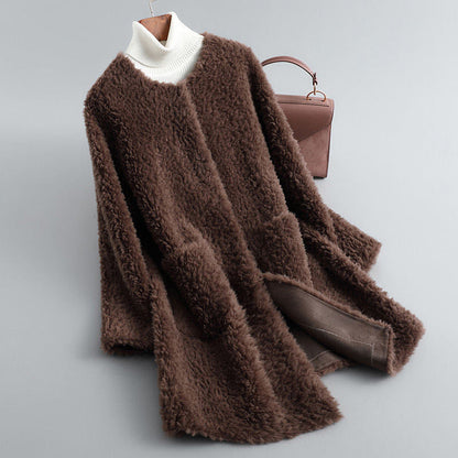 Classic elegant insulated coat for women | Amalia -7
