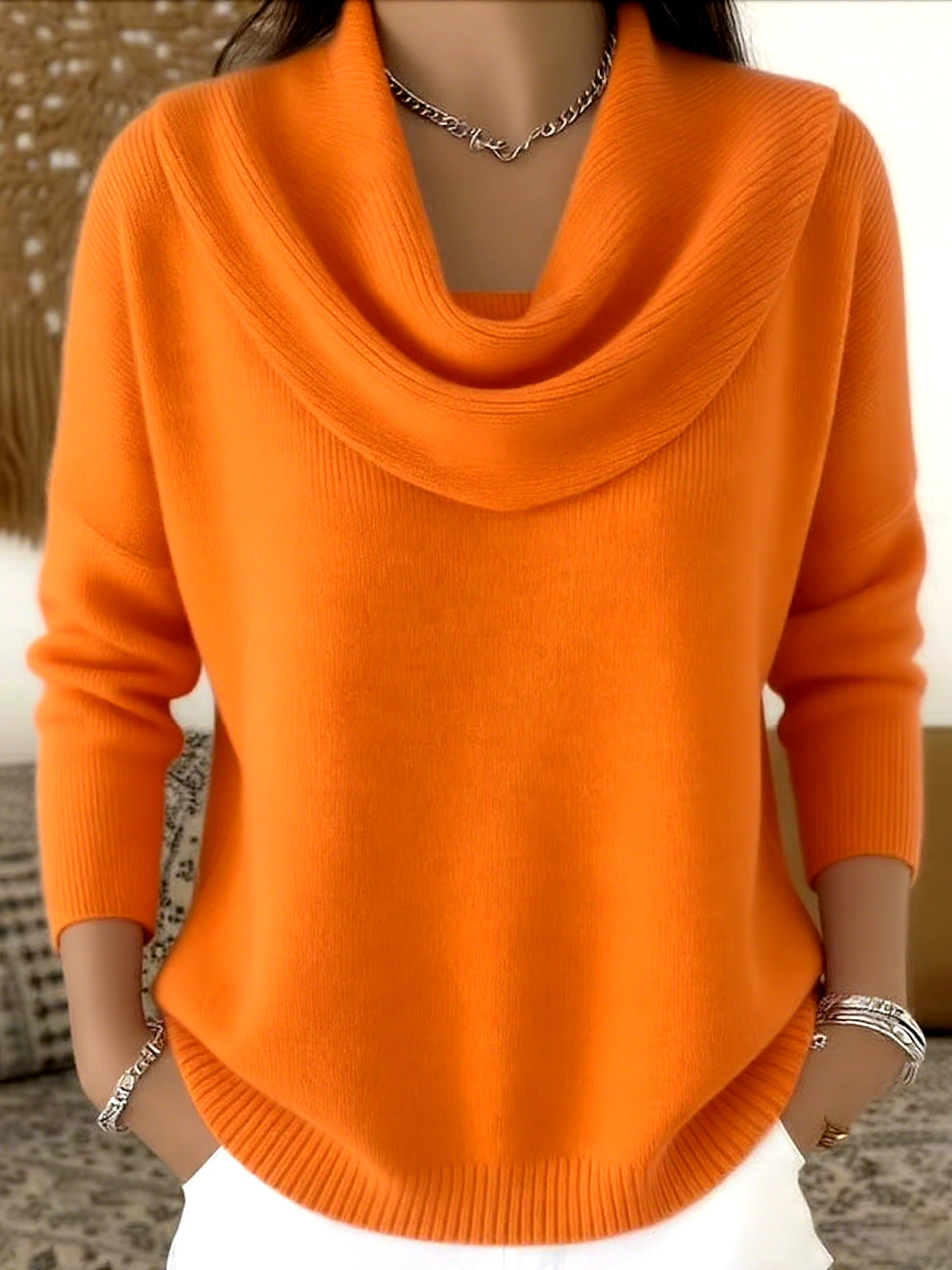 Classic soft relaxed jumper for women | Aveline -7