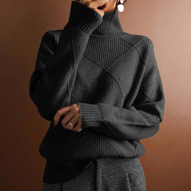 Classic soft ribbed jumper for women | Solenne -2