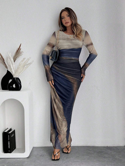 Flowy everyday relaxed maxi dress for women | Torina -6