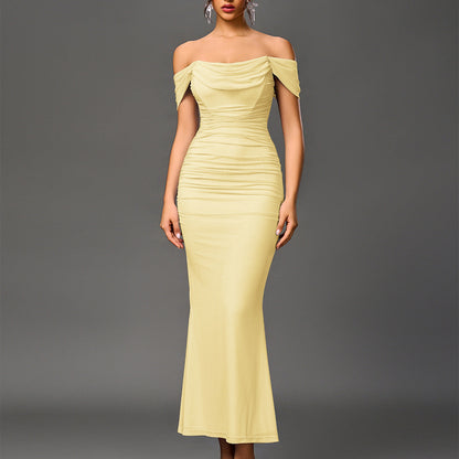 Classic elegant statement evening dress for women | Eunoia -16