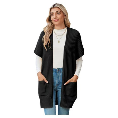 Relaxed knit ribbed cardigan for women | CASSAVA -1