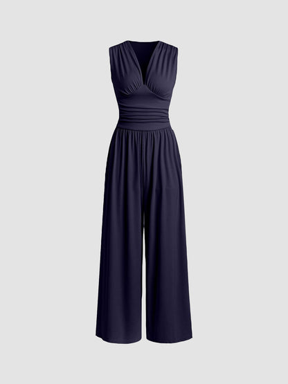 Classic feminine flowy jumpsuit for women | Charity -5