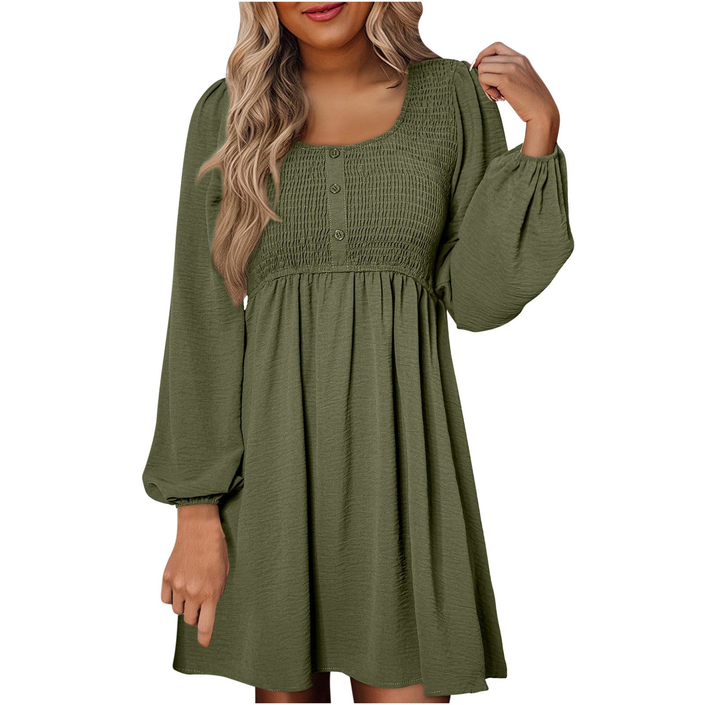 Classic everyday relaxed dress for women | Harper -6