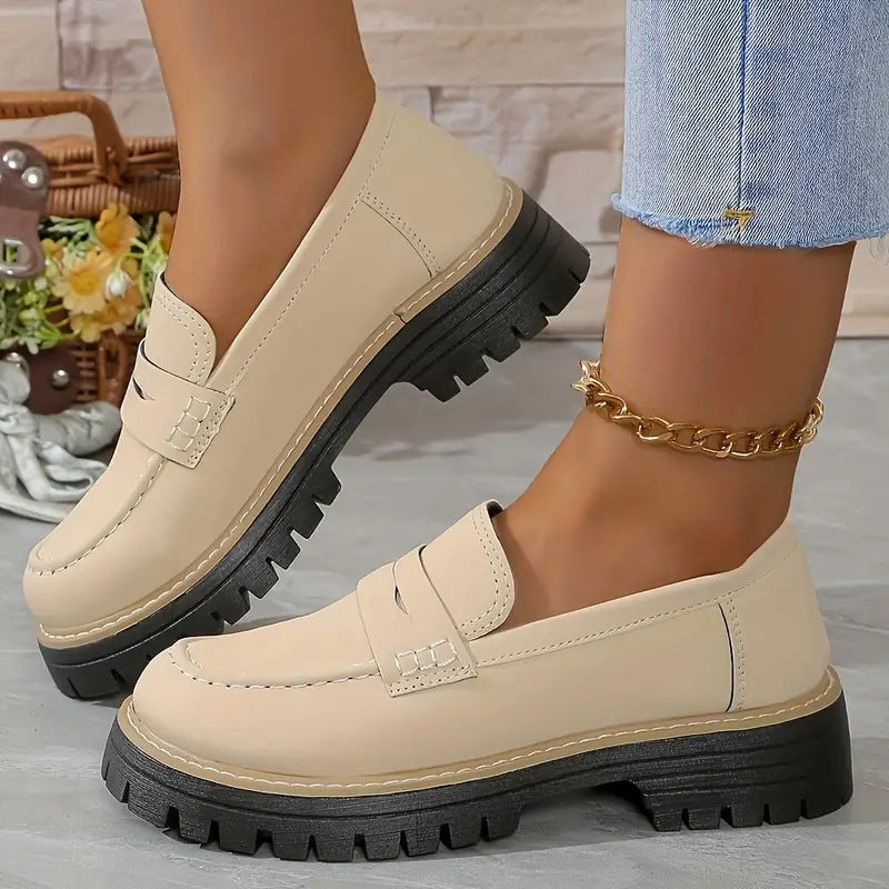 Classic elegant slip-on loafers for women | Fana -7
