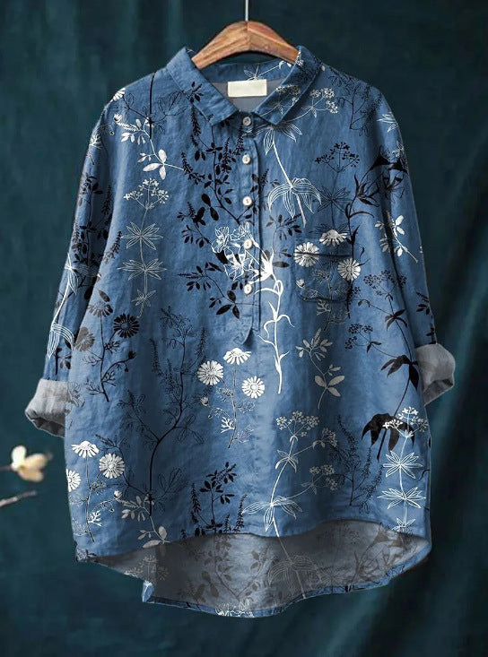 Elegant everyday relaxed blouse for women | Anita -7