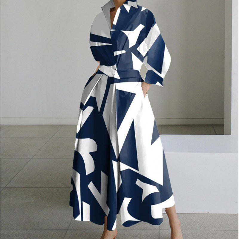 Classic elegant relaxed maxi dress for women | Sofer -7