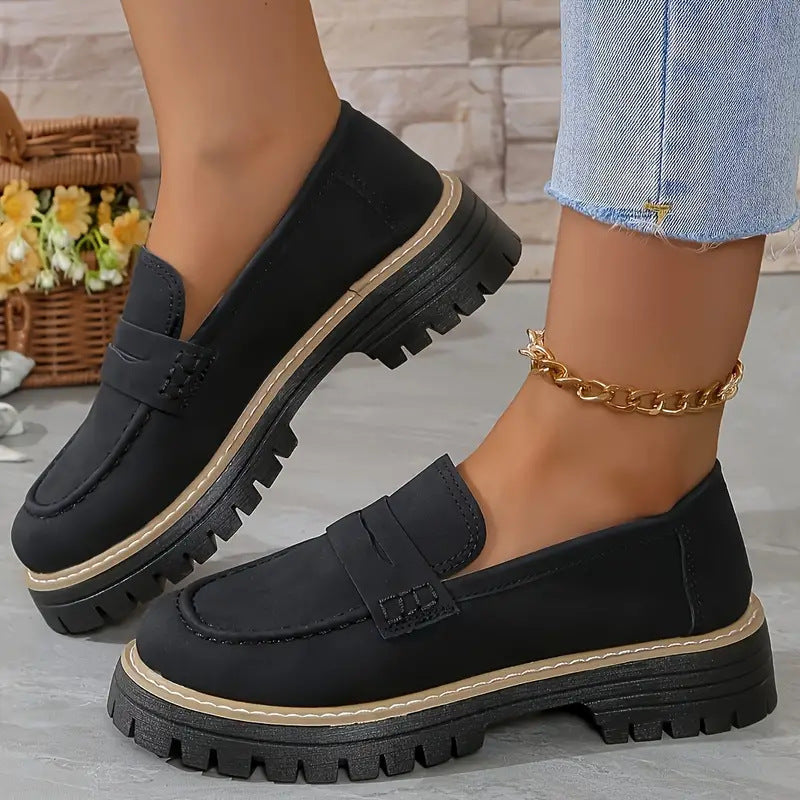 Classic elegant slip-on loafers for women | Fana -2