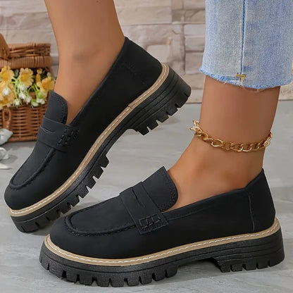 Classic elegant slip-on loafers for women | Fana -2
