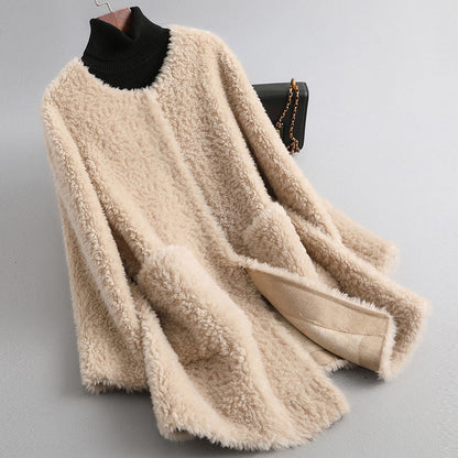 Classic elegant insulated coat for women | Amalia -3