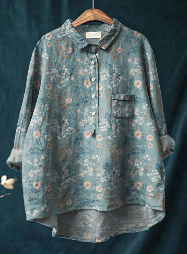 Elegant everyday relaxed blouse for women | Anita -8