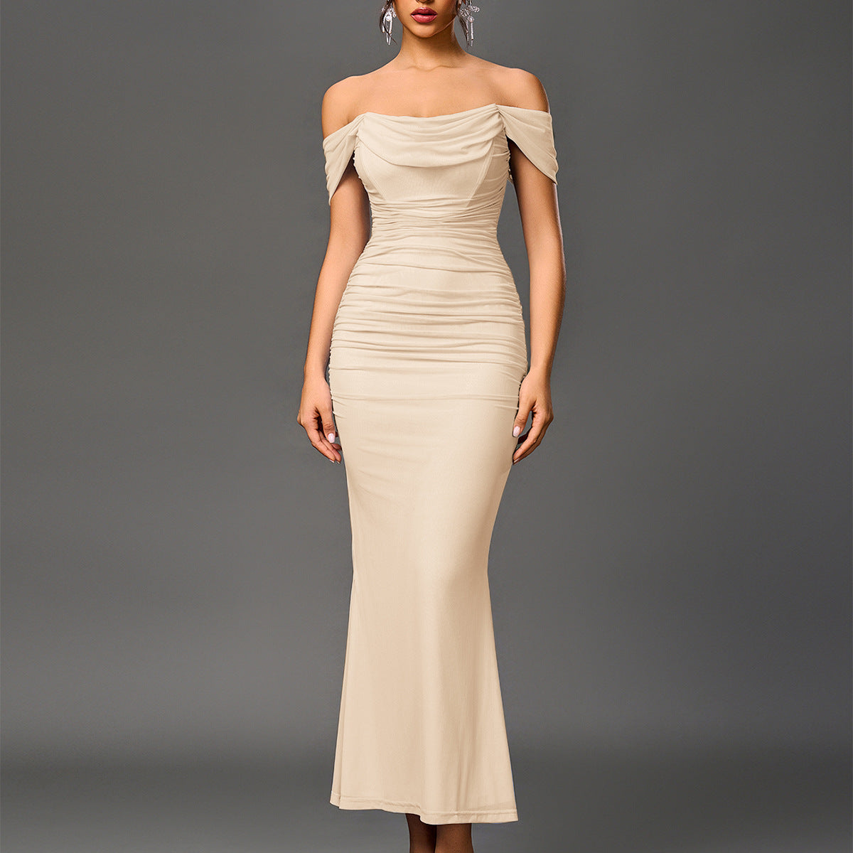 Classic elegant statement evening dress for women | Eunoia -20