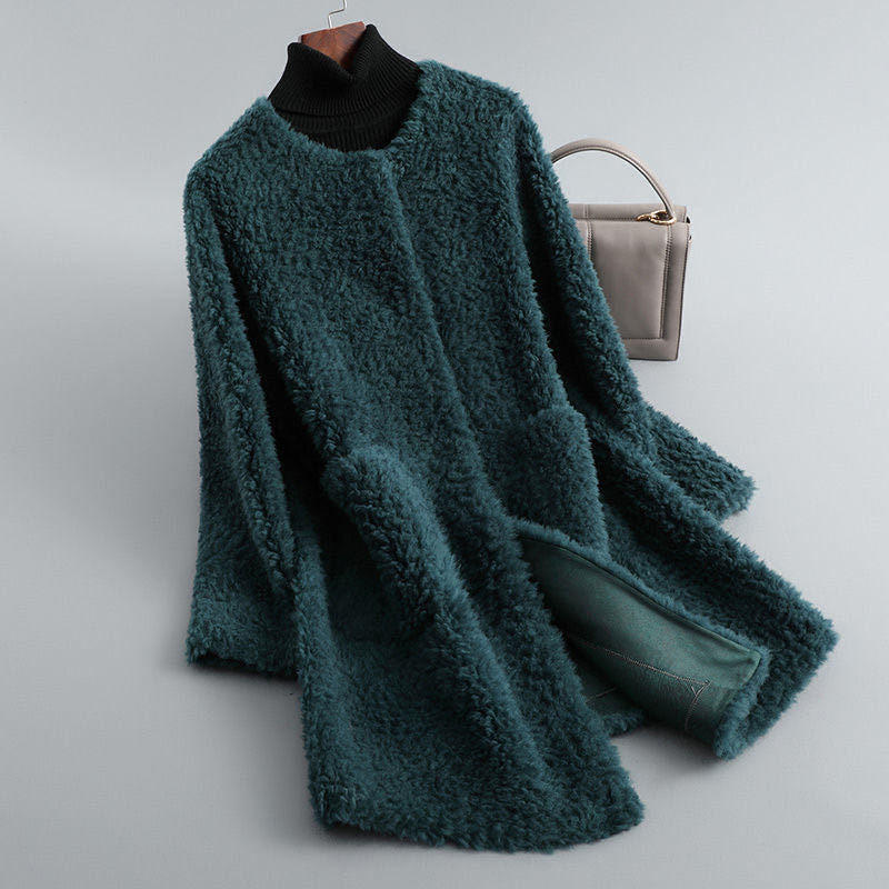 Classic elegant insulated coat for women | Amalia -8