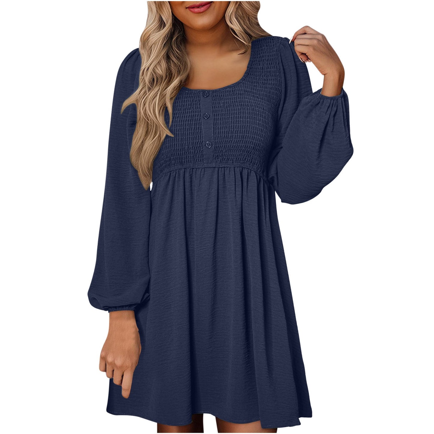 Classic everyday relaxed dress for women | Harper -5