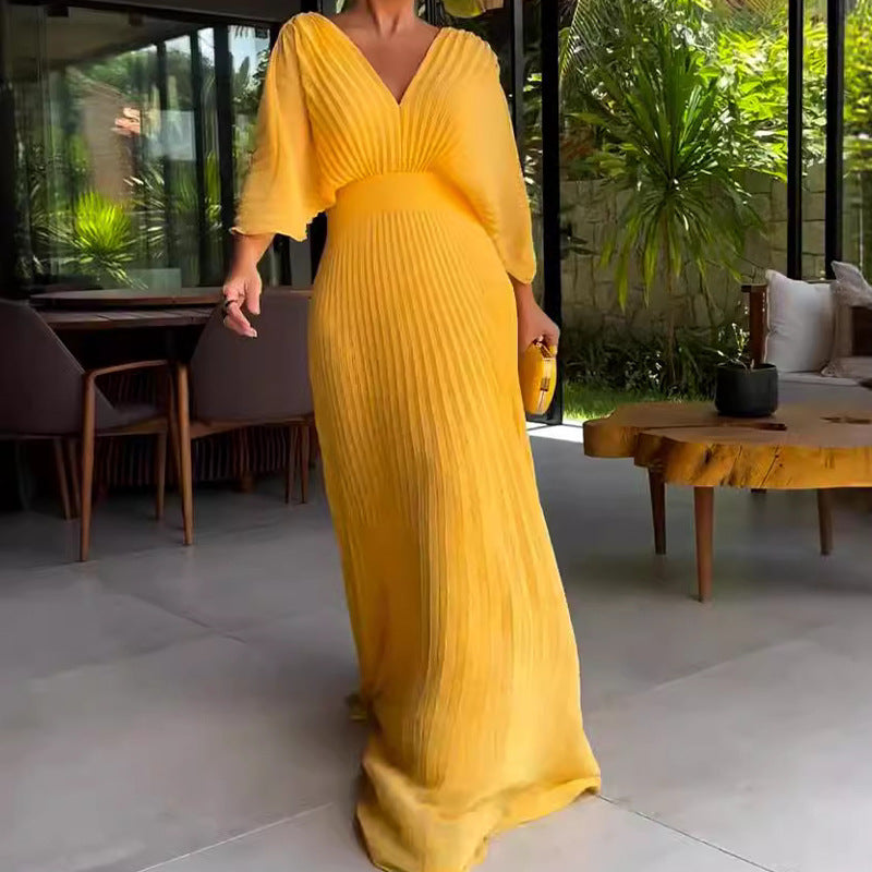 Elegant flowy everyday maxi dress for women | RIA -8