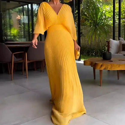 Elegant flowy everyday maxi dress for women | RIA -8