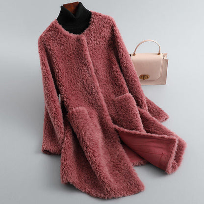 Classic elegant insulated coat for women | Amalia -5