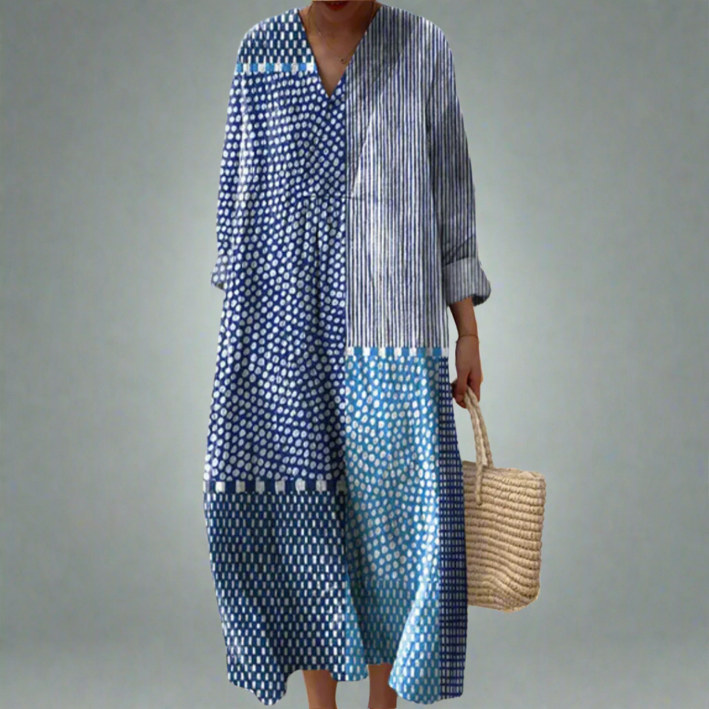 Elegant flowy relaxed dress for women | Emerson -1
