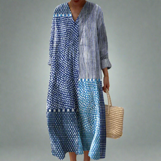 Elegant flowy relaxed dress for women | Emerson -1