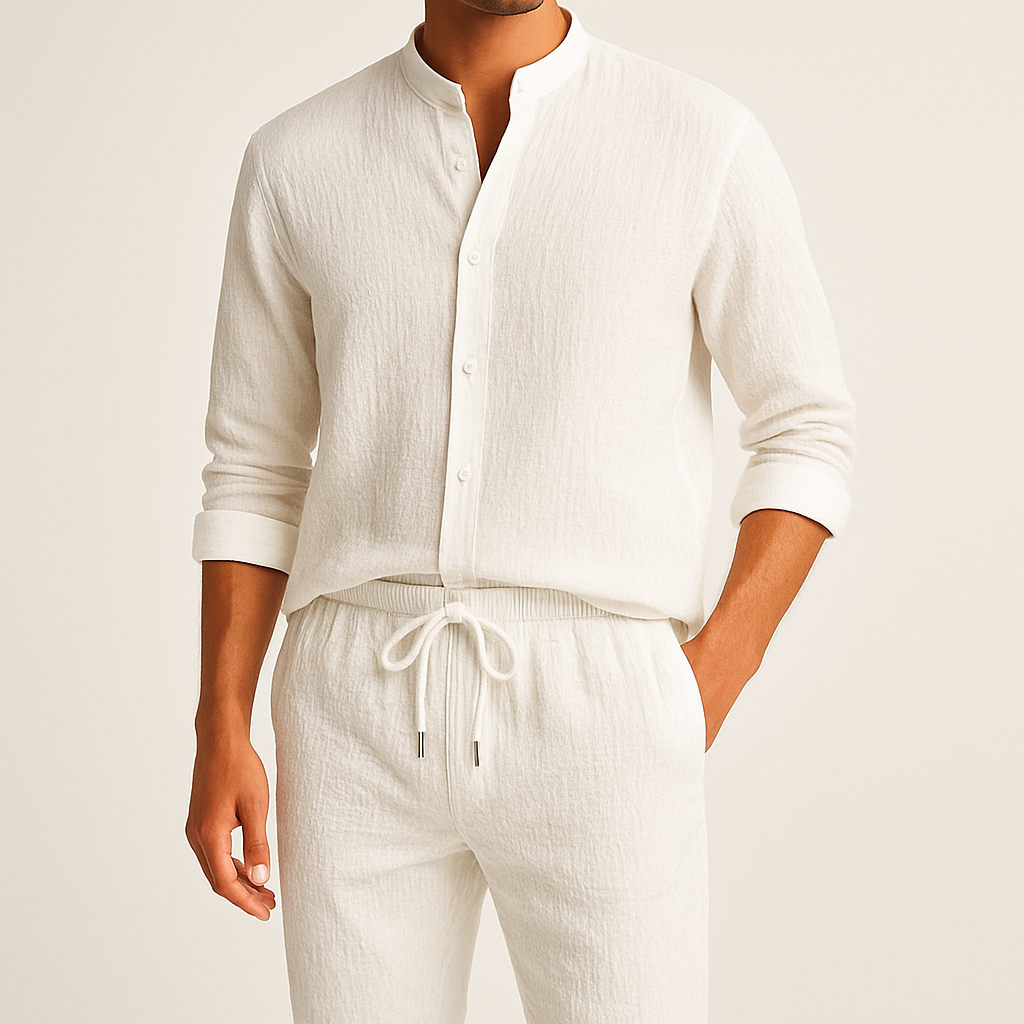 Refined versatile relaxed top for men | Cavari -2