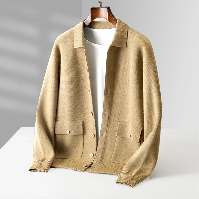 Classic cosy knit cardigan for men | Milano -11