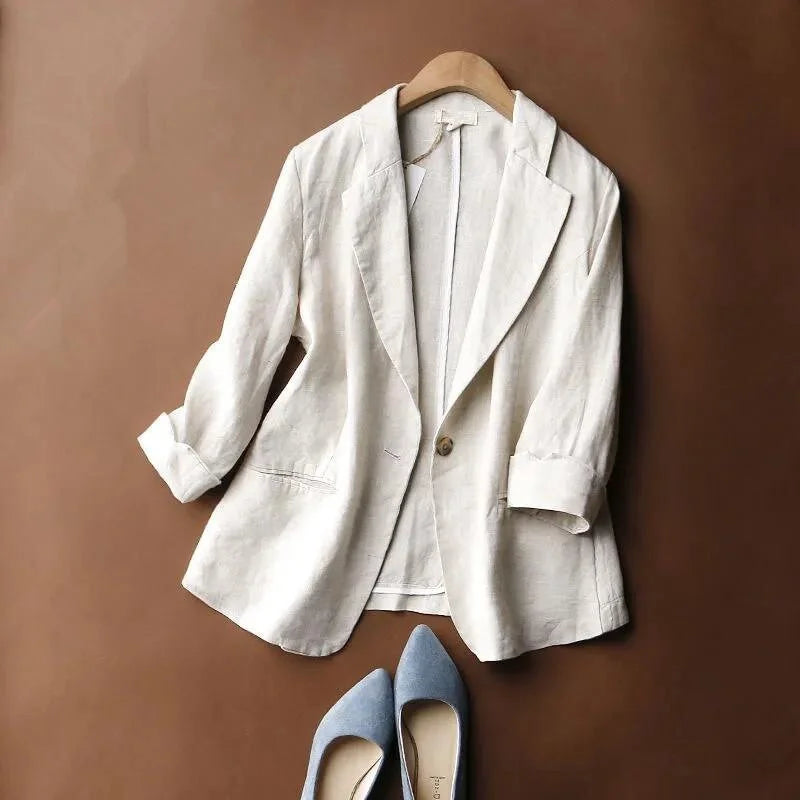 Smart fitted structured blazer for women | Alena -4