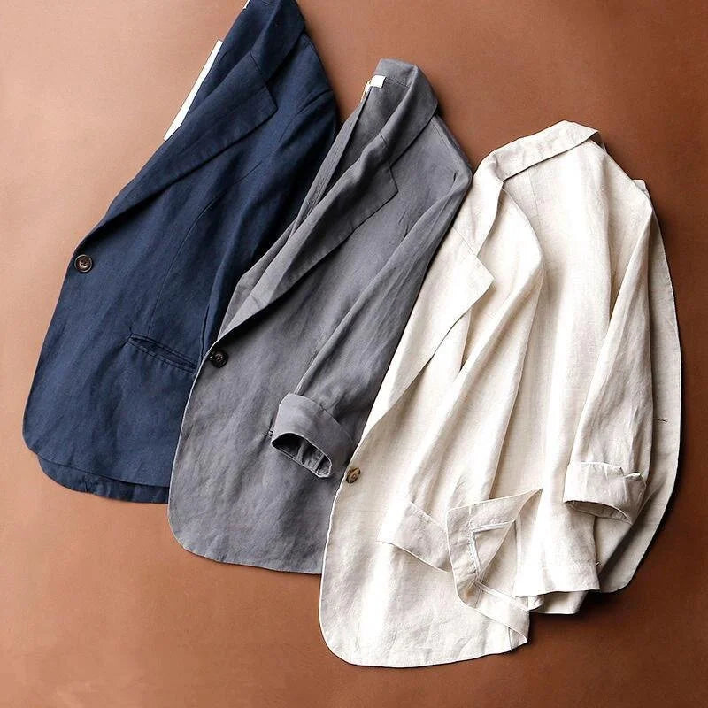 Smart fitted structured blazer for women | Alena -5