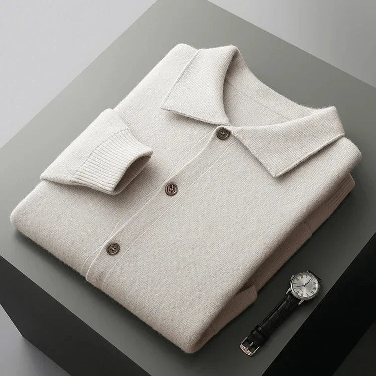 Classic cosy knit cardigan for men | Milano -4