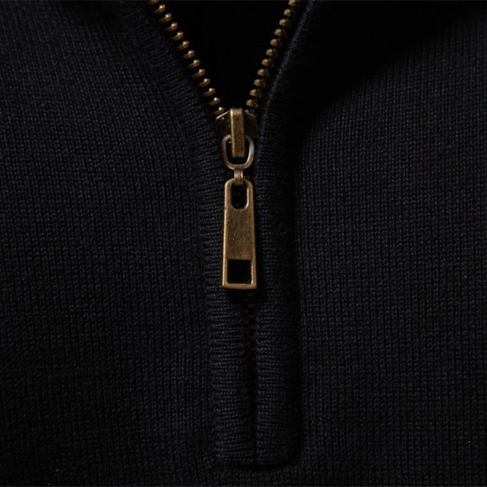 Classic relaxed ribbed jumper for men | Durham -5