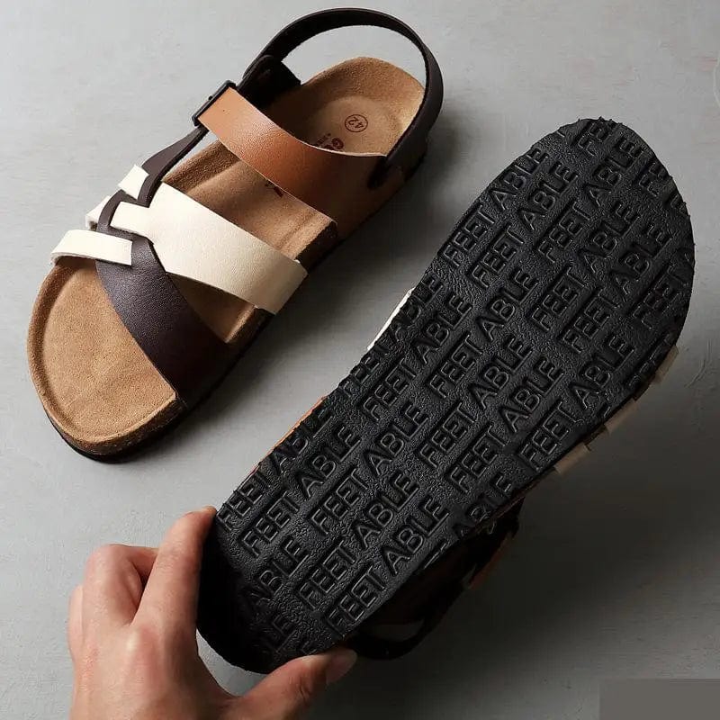 Classic comfortable summer sandals for men | Ottilie -5