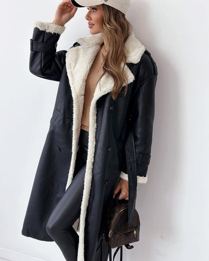 Warm tailored insulated coat for women | Monroe -3