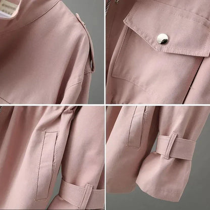 Classic refined longline overcoat for women | Amélie -3