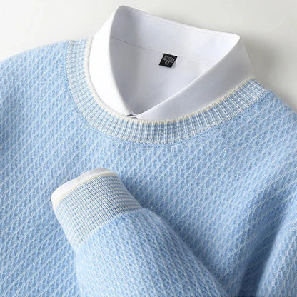 Soft relaxed ribbed jumper for men | Alviani -5