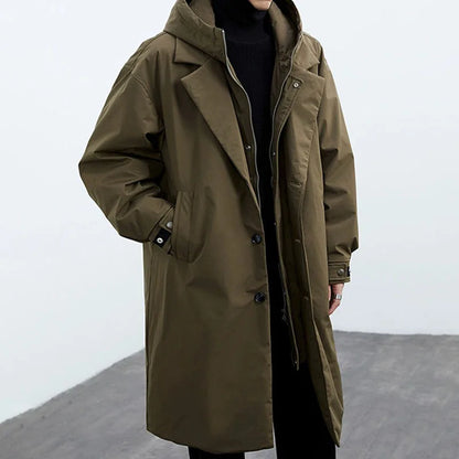 Classic refined longline overcoat for men | Kensington -2