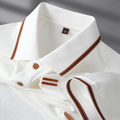 Refined everyday relaxed polo shirt for men | Mason Rae -3