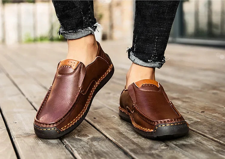 Classic elegant slip-on loafers for men | Milan -4
