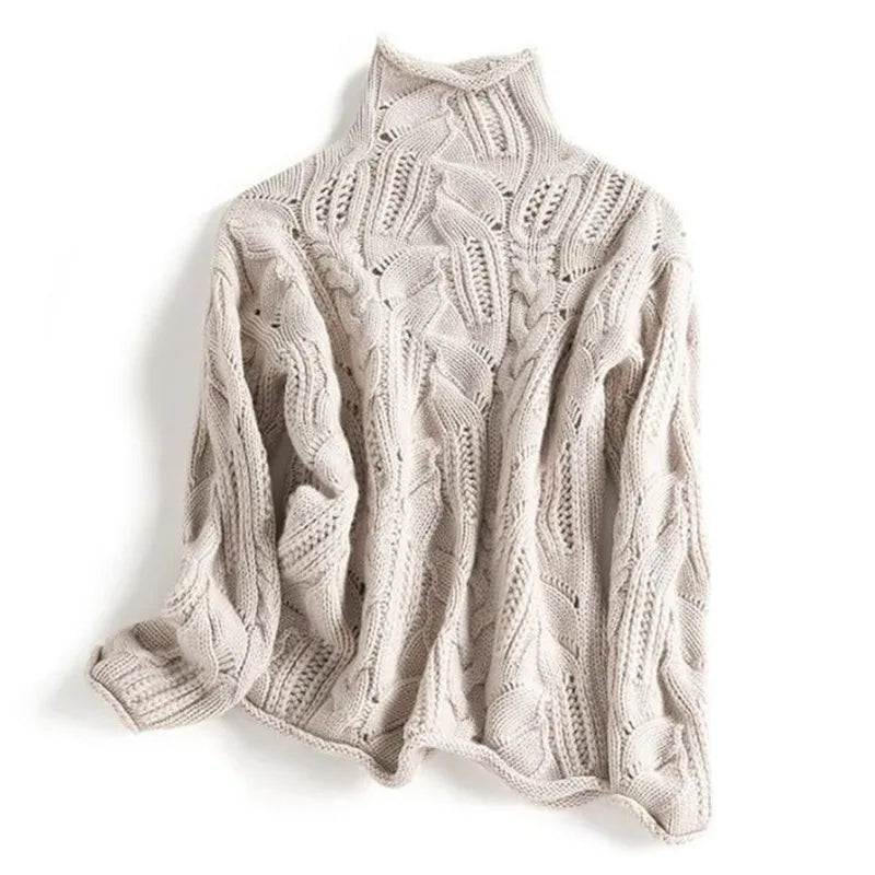 Soft relaxed knit jumper for women | Alora -1