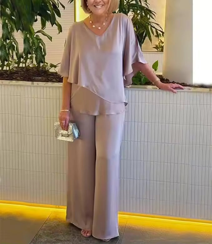 Classic versatile relaxed co-ord set for women | Camilla -4