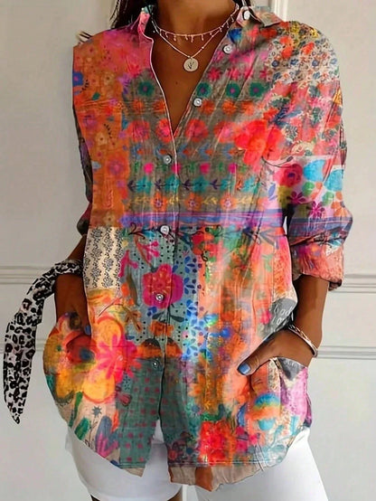 Classic elegant relaxed blouse for women | Andie -2