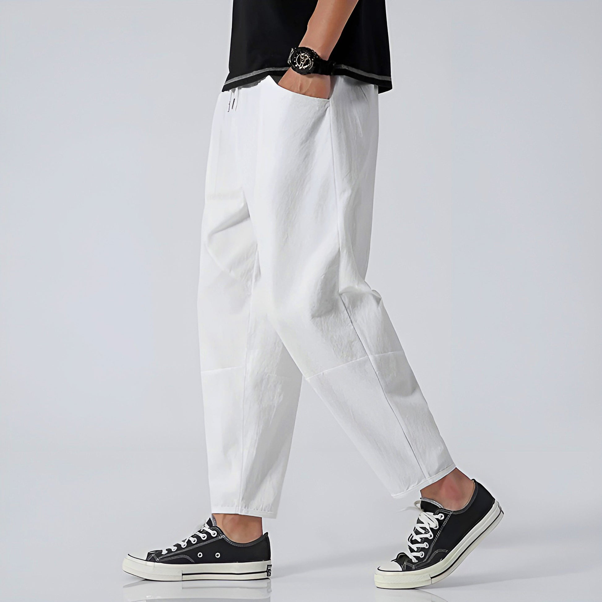 Classic tailored relaxed trousers for men | Urban -10